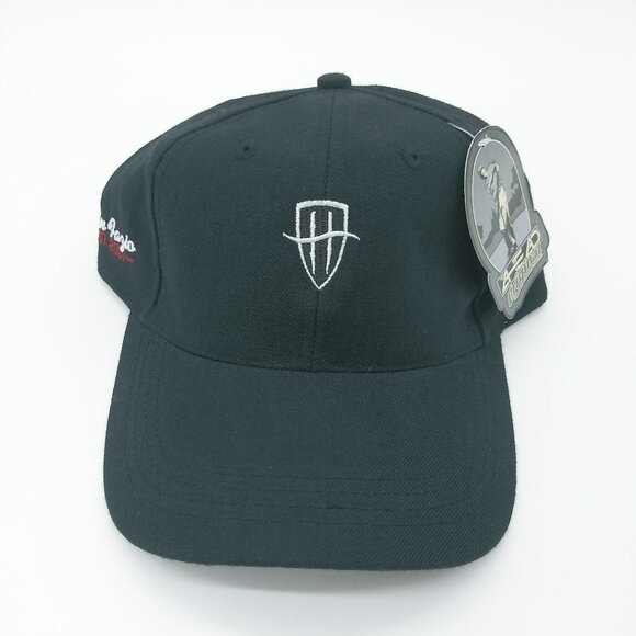 Ahead Original Classic Cut Tom Fazio Hat Cap Mens Adjustable Black Embroidered - Picture 1 of 8